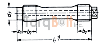 DIN 2510 Part 3 Type KU Stud Bolts with Short Thread 